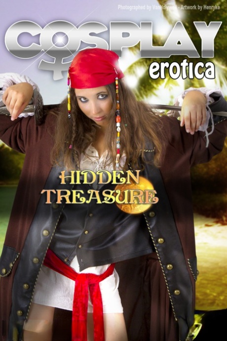 Cosplayer esfrega a sua rata sem cabelo enquanto usa roupas piratas