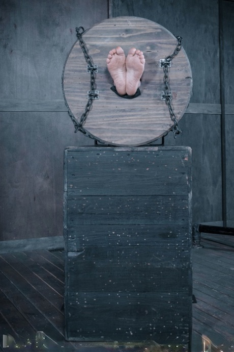 Den kvinnelige slaven Tess Dagger blir torturert og ydmyket i et fangehull.