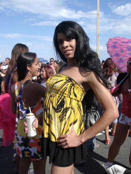Transwestyci z parady gejów w Rio de Janeiro w 2008 roku