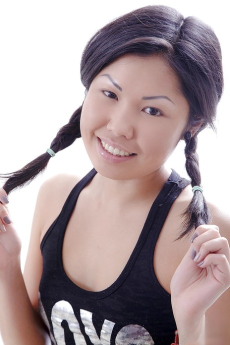 Snoutfair Asian teen with pigtails Veiki is a really good love-mate