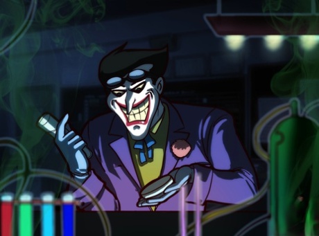 Harley Quinn utilise sa bite monstrueuse pour baiser le Joker dans le cul.