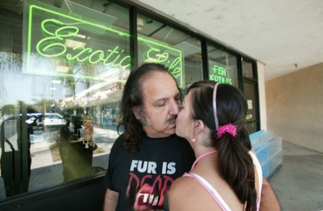 Petite pet store shopper Kenna Kane gets boned & catches a facial from old guy