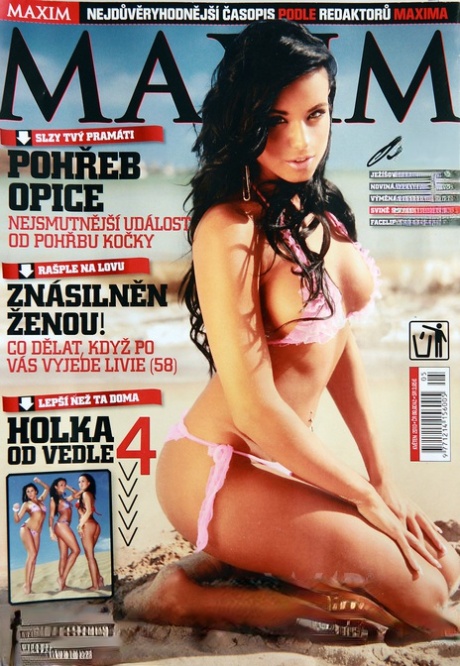 Glamorous Czech babes pose showing their hot naked bodies in a magazine