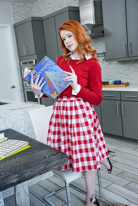 红发女优 Ariel Darling 在厨房被黑人种马肛交