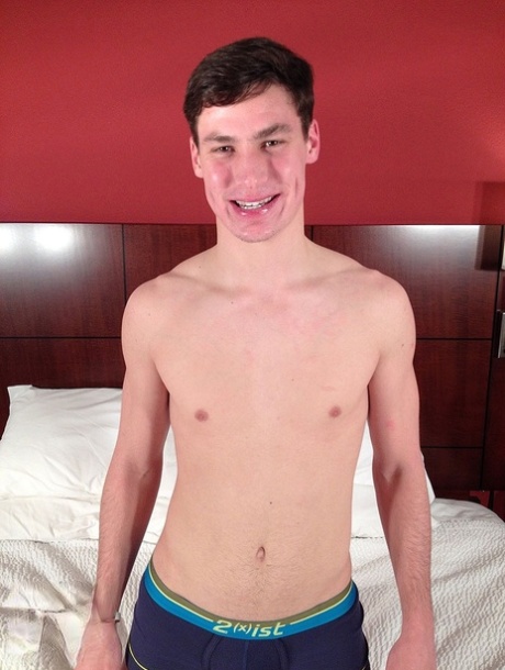 Jonge homo binken Jesse Brooks & Landon Wright genieten van een slaapkamer BJ & kontneuken