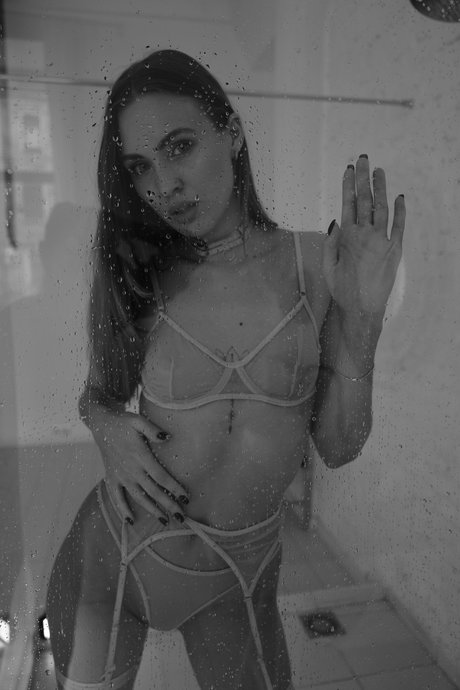 Glamorous OnlyFans doll Mencia Francis posing in hot lingerie in her bedroom