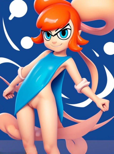 Den lilla seriefiguren Inkling från Splatoon blir vild och smutsig i ett solo