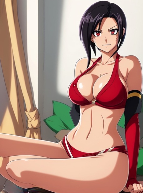 La sexy hentai Momo Yaoyorozu mostra le sue grandi tette e la sua invitante fica gonfia