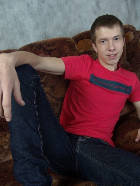 Horny gay teen boy Tingo strips in a solo, shows his lean body & masturbates