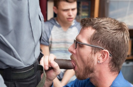 Kinky dad Alex Killian gets analized doggystyle as his stepson watches