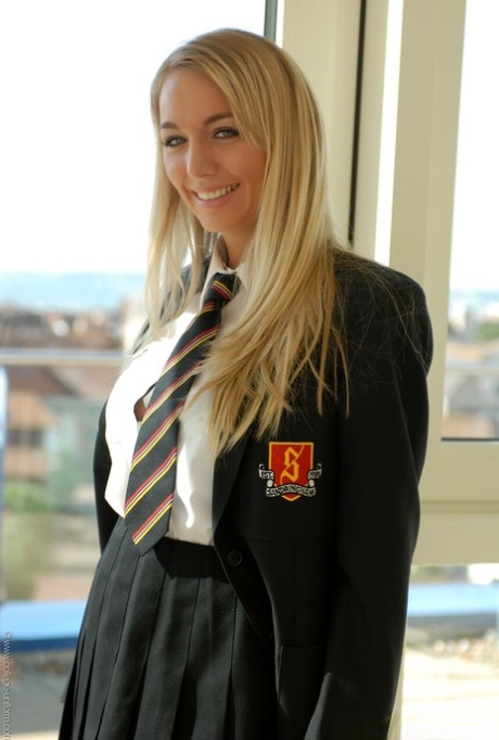 College Uniform featuring Hayley Marie XXX Images