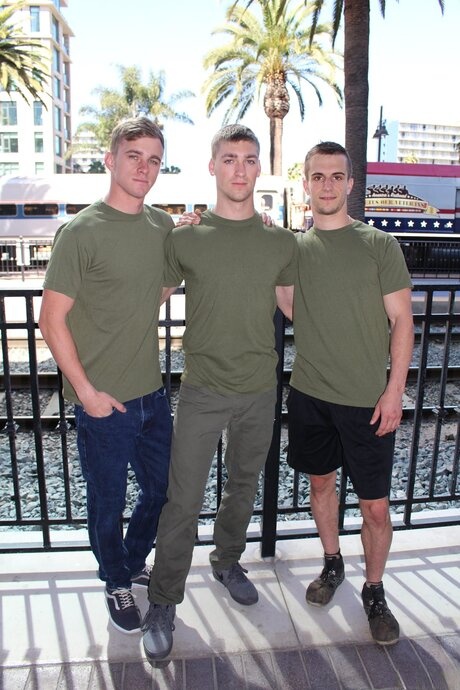 Active Duty featuring Blaine Jameson, Donte Thick, Ryan Jordan Porn Pictures